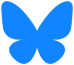 Bluesky logo.